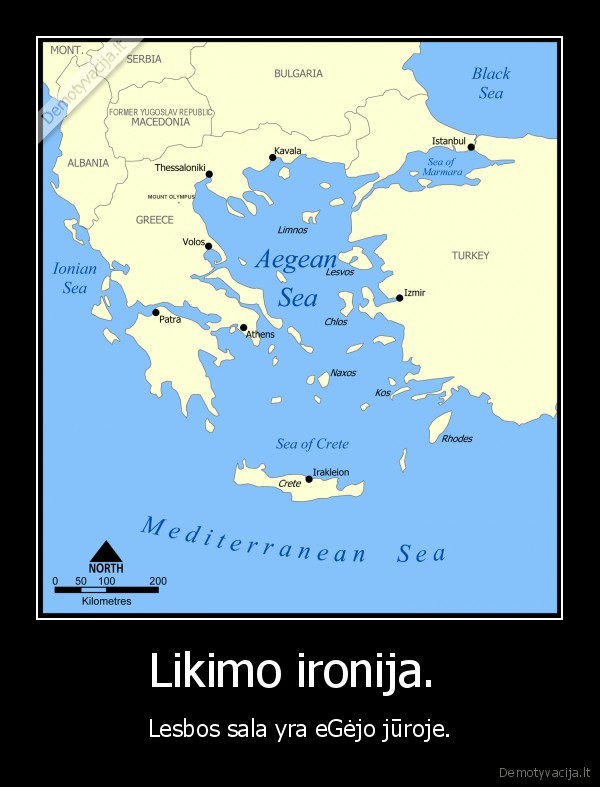 Likimo ironija.  - Lesbos sala yra eGėjo jūroje.