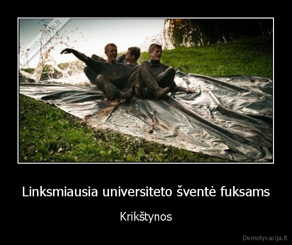 Linksmiausia universiteto šventė fuksams - Krikštynos