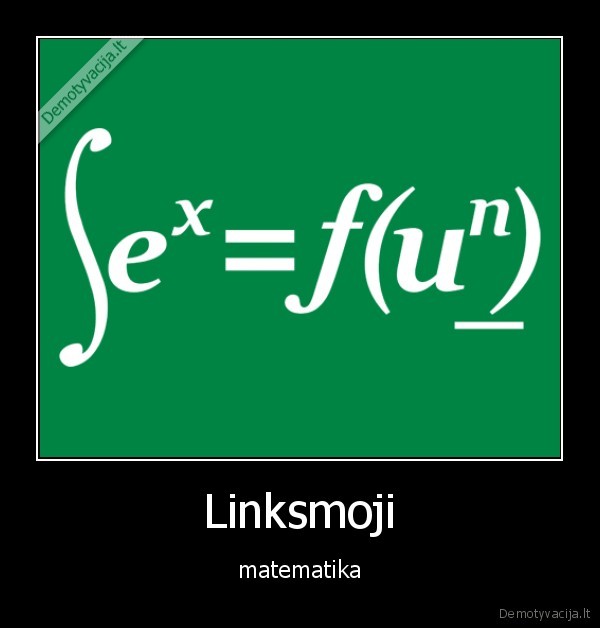 Linksmoji - matematika