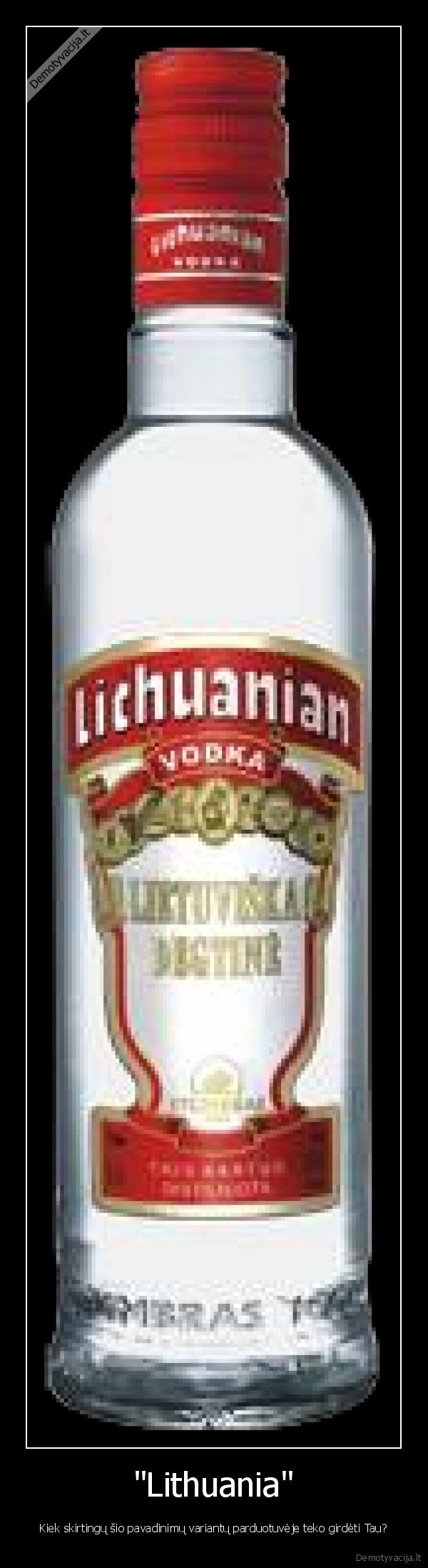"Lithuania" - Kiek skirtingų šio pavadinimų variantų parduotuvėje teko girdėti Tau?