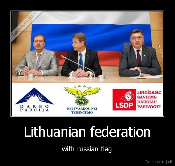 Lithuanian federation - with russian flag