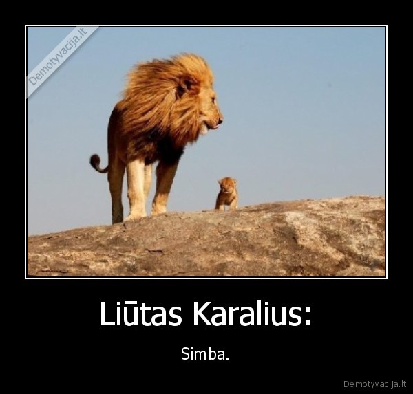 Liūtas Karalius: - Simba.