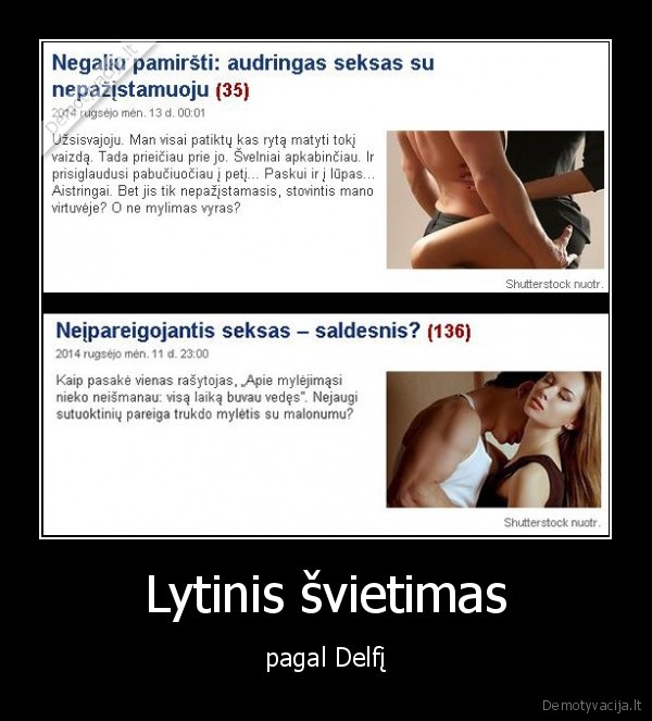 Lytinis švietimas - pagal Delfį