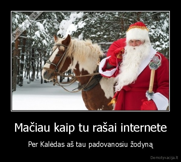 Mačiau kaip tu rašai internete - Per Kalėdas aš tau padovanosiu žodyną