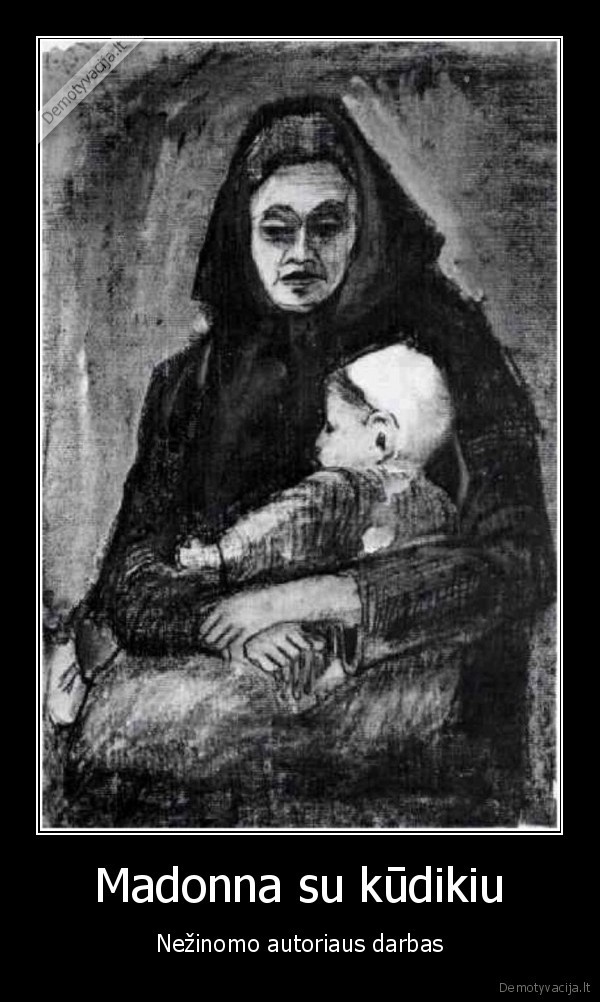 Madonna su kūdikiu - Nežinomo autoriaus darbas