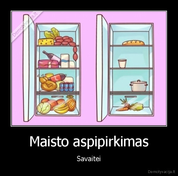 Maisto aspipirkimas - Savaitei