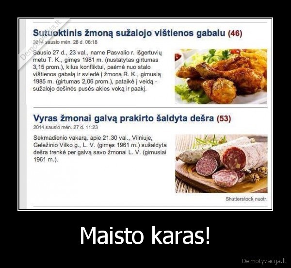 Maisto karas! - 