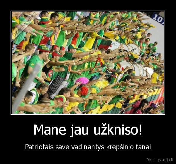 Mane jau užkniso! - Patriotais save vadinantys krepšinio fanai