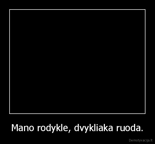 Mano rodykle, dvykliaka ruoda. - 