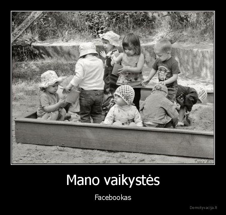 Mano vaikystės - Facebookas