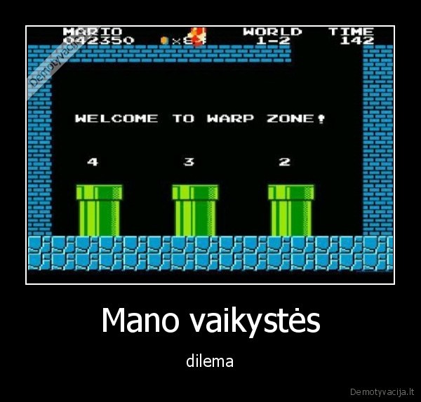 Mano vaikystės - dilema