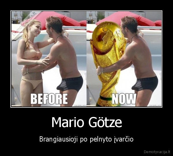 Mario Götze - Brangiausioji po pelnyto įvarčio