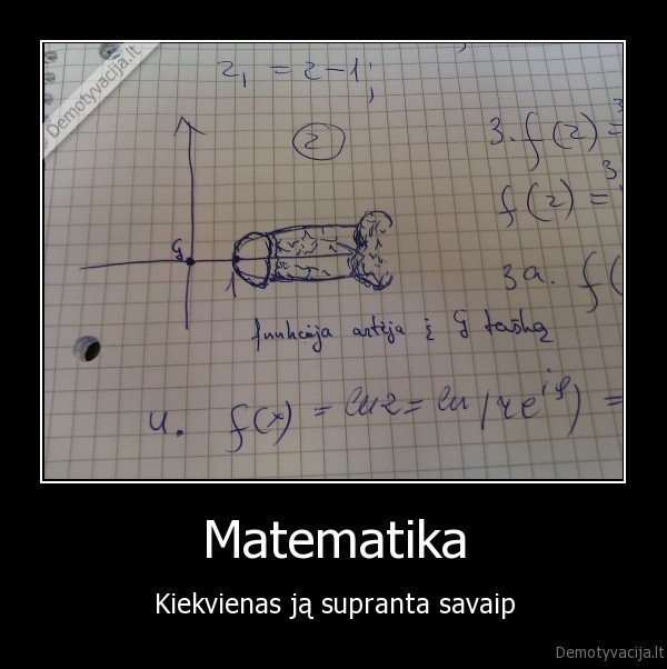 Matematika - Kiekvienas ją supranta savaip