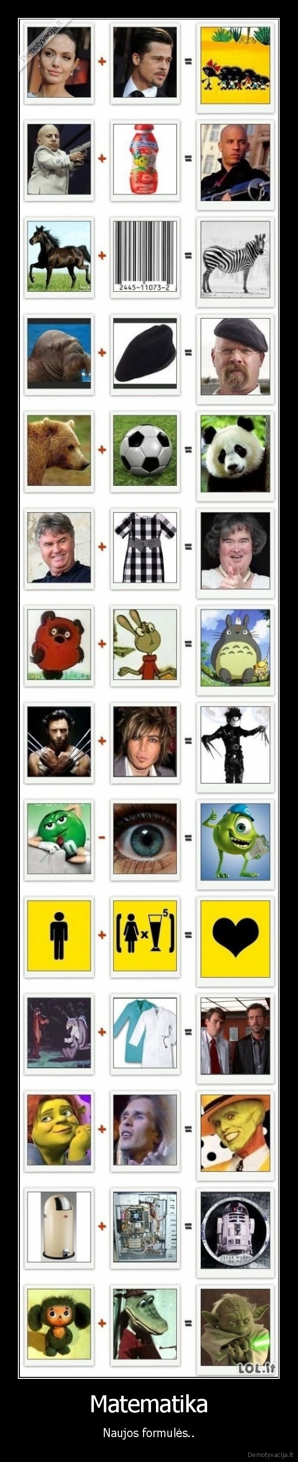 Matematika - Naujos formulės..