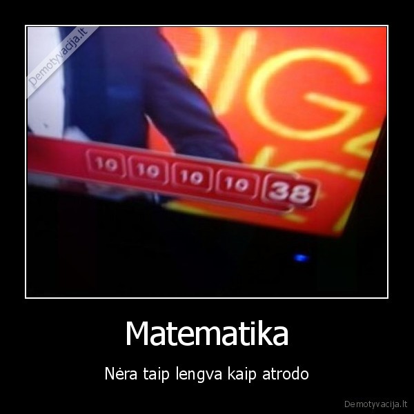 Matematika - Nėra taip lengva kaip atrodo