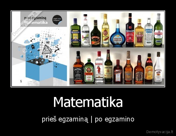 Matematika - prieš egzaminą | po egzamino