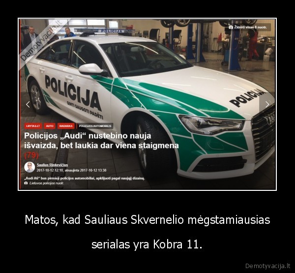 Matos, kad Sauliaus Skvernelio mėgstamiausias - serialas yra Kobra 11.