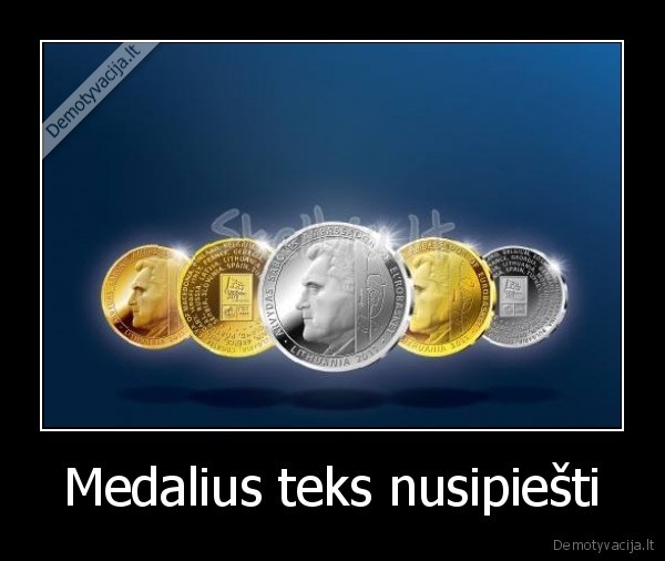 Medalius teks nusipiešti - 