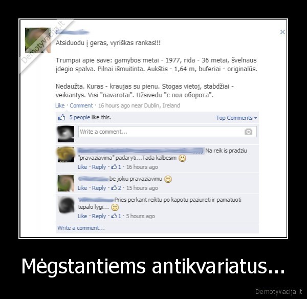 Mėgstantiems antikvariatus... - 