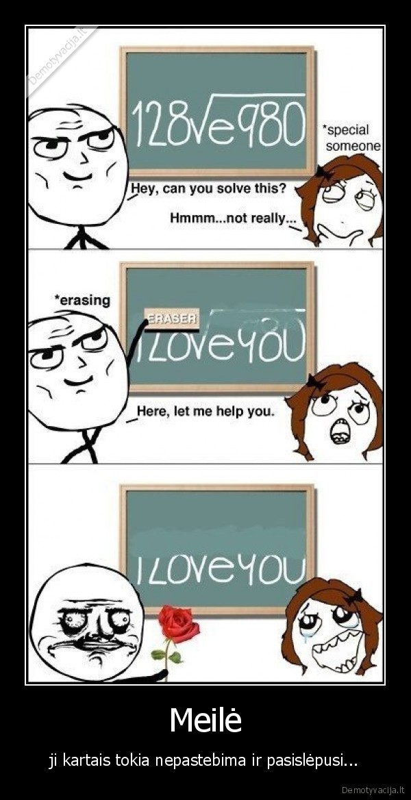 Meilė - ji kartais tokia nepastebima ir pasislėpusi...