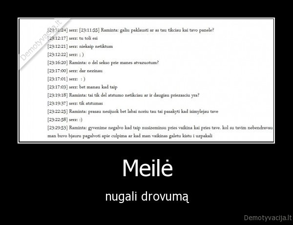 Meilė - nugali drovumą