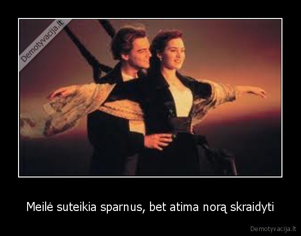 Meilė suteikia sparnus, bet atima norą skraidyti - 