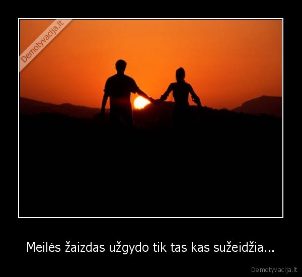 Meilės žaizdas užgydo tik tas kas sužeidžia... - 