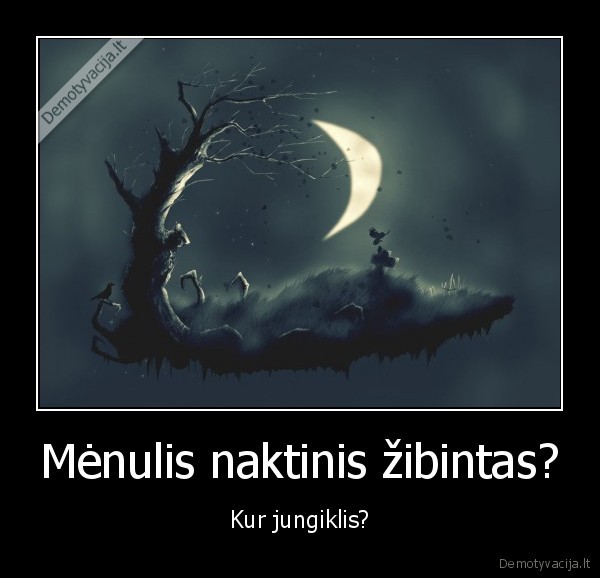 Mėnulis naktinis žibintas? - Kur jungiklis?