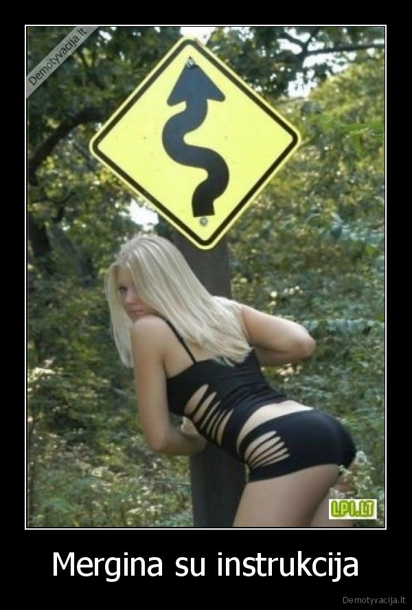 Mergina su instrukcija - 