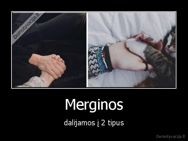 Merginos - dalijamos į 2 tipus