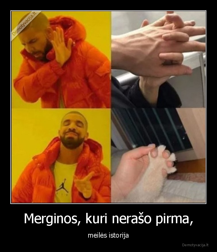 Merginos, kuri nerašo pirma, - meilės istorija