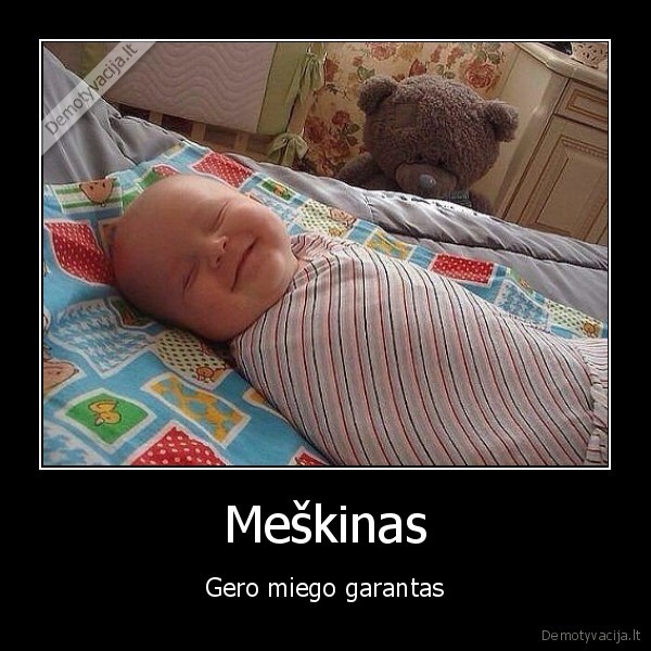 Meškinas - Gero miego garantas