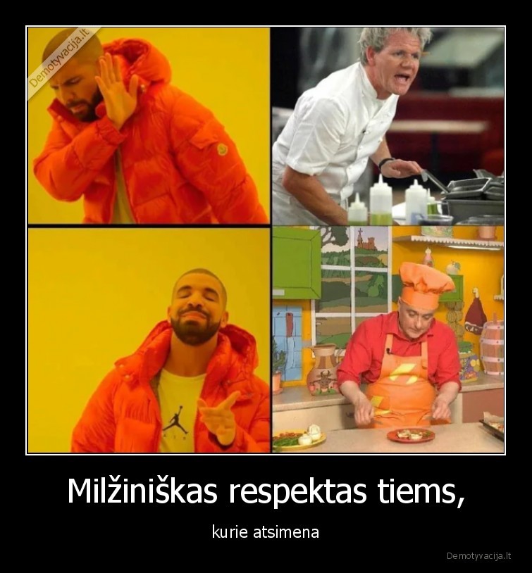 Milžiniškas respektas tiems, - kurie atsimena