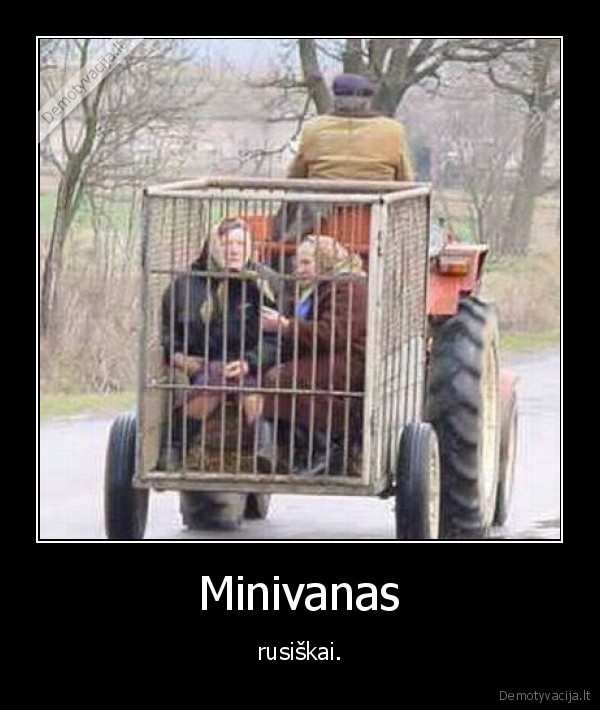 Minivanas - rusiškai.