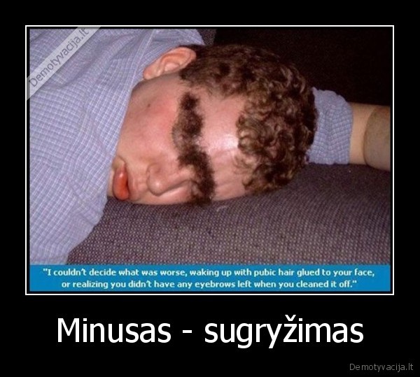 Minusas - sugryžimas - 