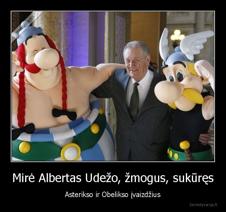 Mirė Albertas Udežo, žmogus, sukūręs - Asterikso ir Obelikso įvaizdžius