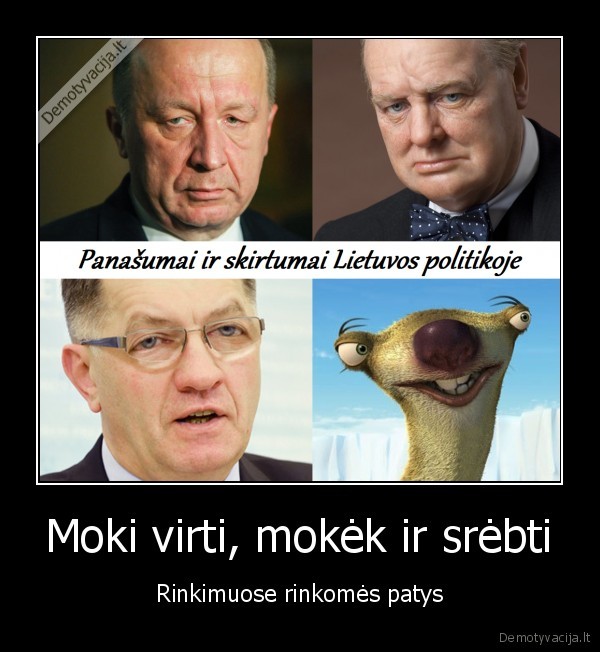 Moki virti, mokėk ir srėbti - Rinkimuose rinkomės patys