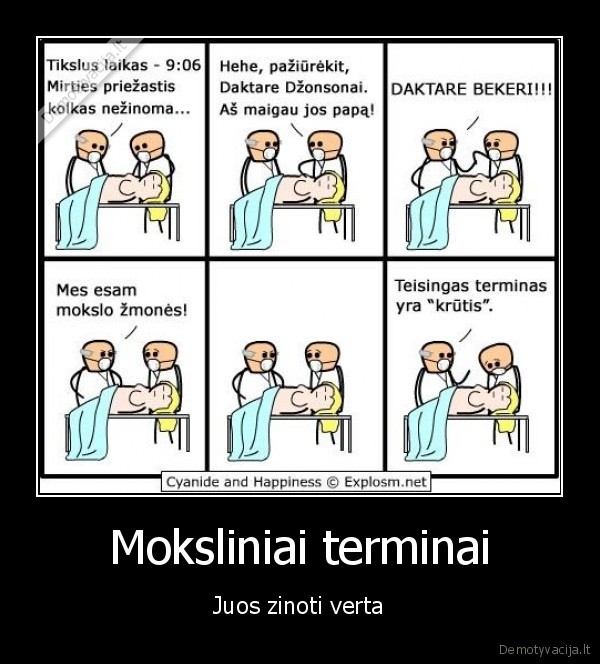 Moksliniai terminai - Juos zinoti verta