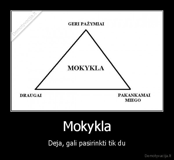 Mokykla - Deja, gali pasirinkti tik du