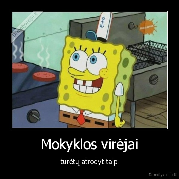 Mokyklos virėjai - turėtų atrodyt taip