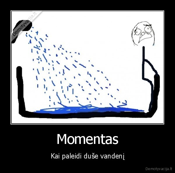 Momentas - Kai paleidi duše vandenį