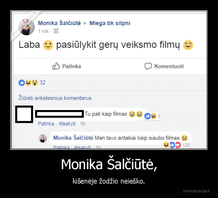 Monika Šalčiūtė, - kišenėje žodžio neieško.