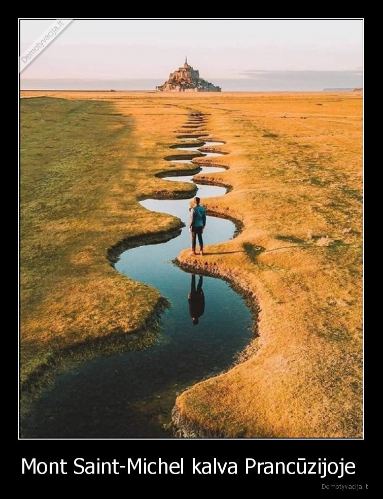 Mont Saint-Michel kalva Prancūzijoje  - 