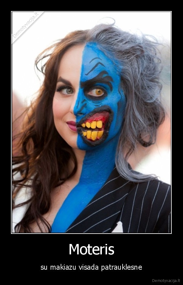 Moteris - su makiazu visada patrauklesne