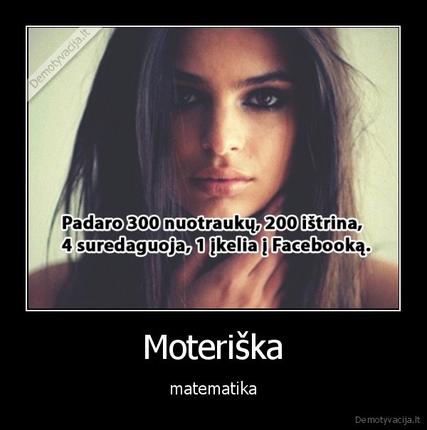 Moteriška - matematika