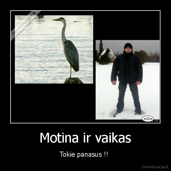 Motina ir vaikas - Tokie panasus !! 