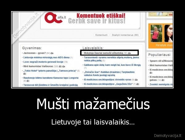 Mušti mažamečius - Lietuvoje tai laisvalaikis...