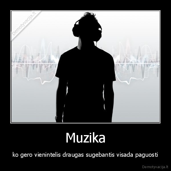 Muzika - ko gero vienintelis draugas sugebantis visada paguosti