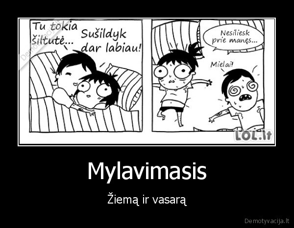 Mylavimasis - Žiemą ir vasarą