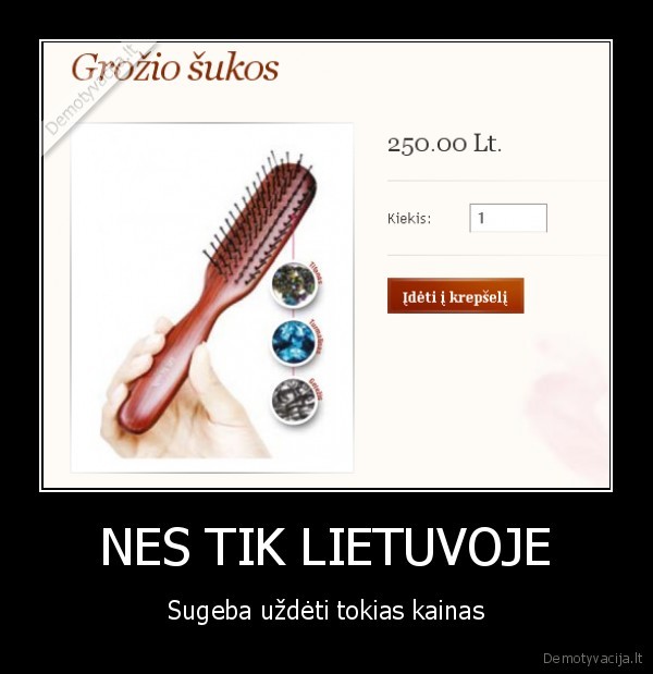 NES TIK LIETUVOJE - Sugeba uždėti tokias kainas